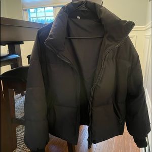 Black Oversized Womens Bomber Jacket